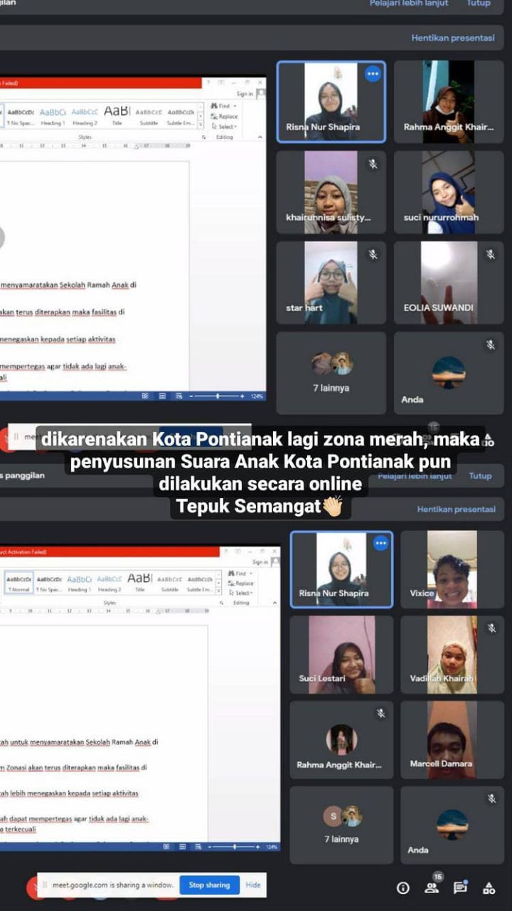 PERUMUSAN SUARA ANAK KOTA PONTIANAK